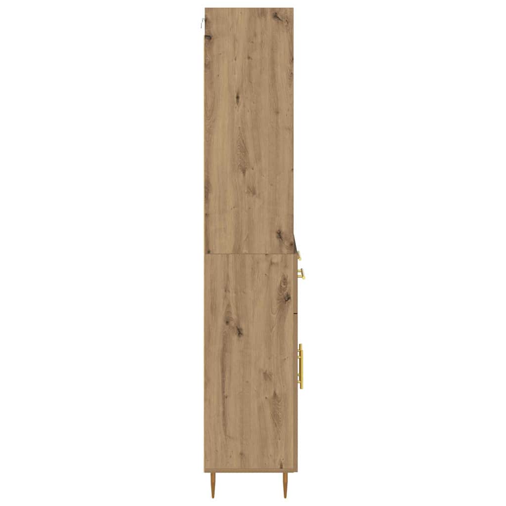 Bufet Stejar Artizanal 69,5 x 32,5 x 180 cm Lemn compozit — imaginea 10