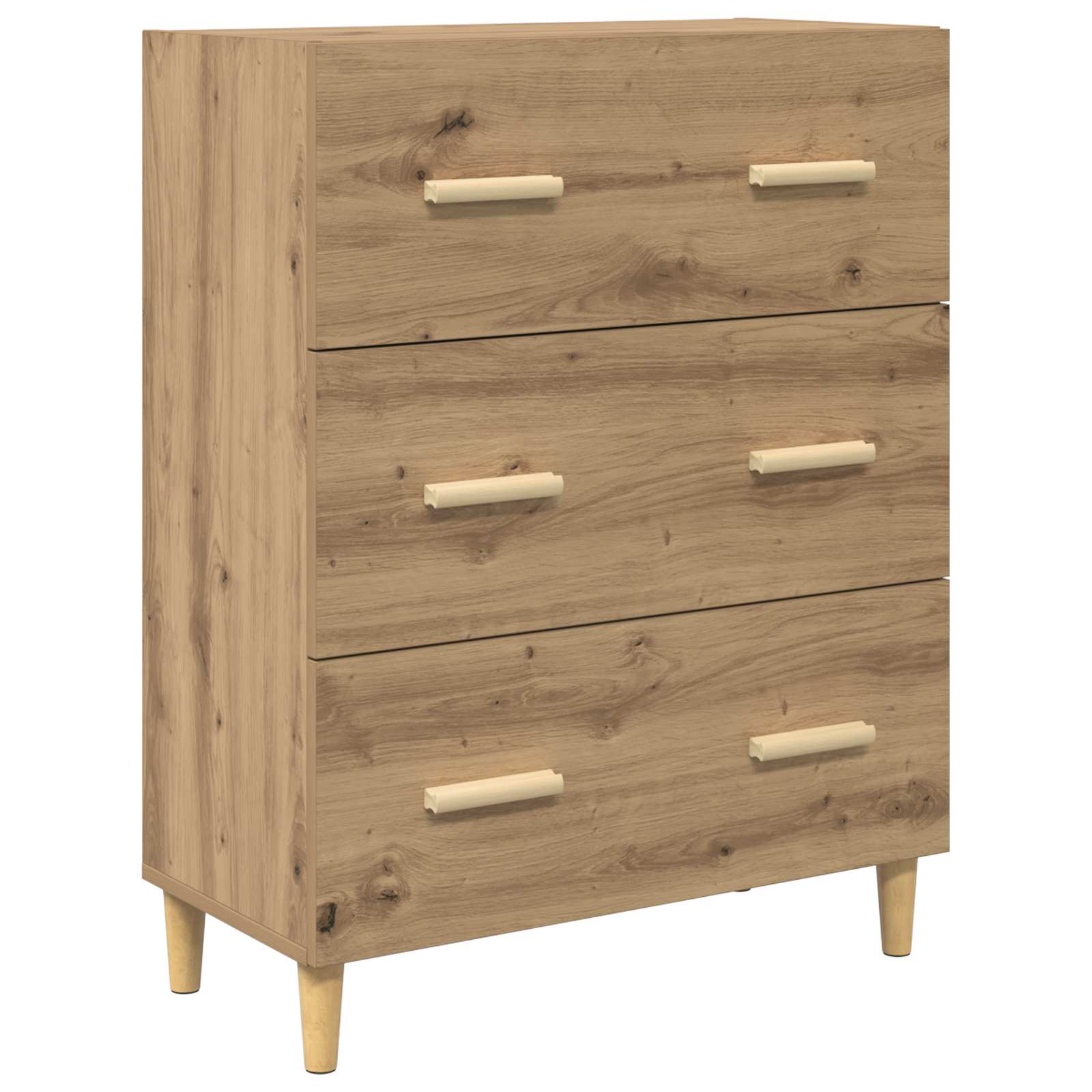 Bufet Stejar Artizanal 69,5 x 32,5 x 180 cm Lemn compozit — imaginea 6
