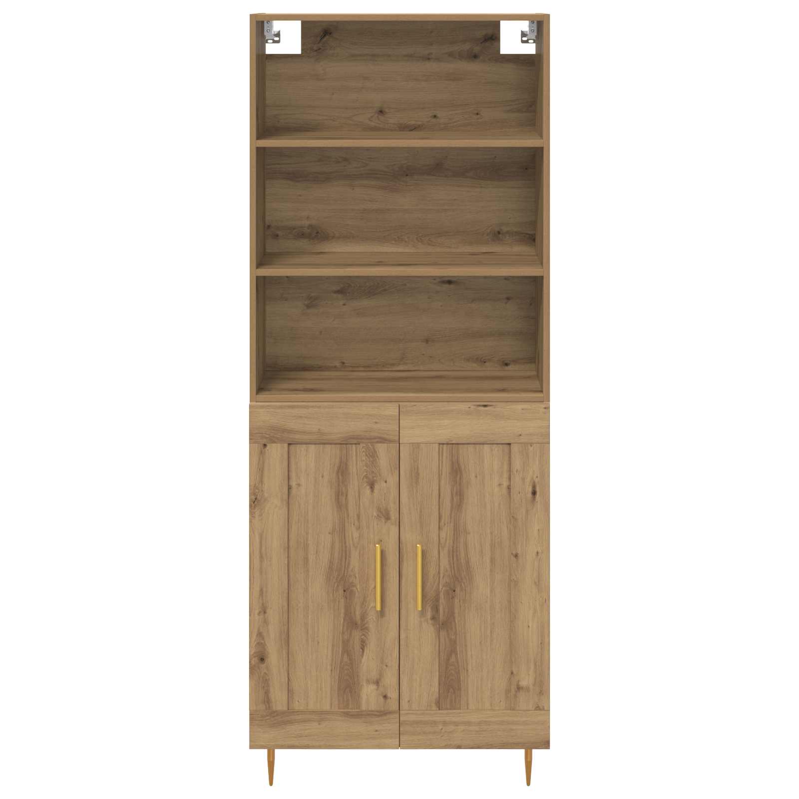 Bufet Stejar Artizanal 69,5 x 32,5 x 180 cm Lemn compozit — imaginea 8