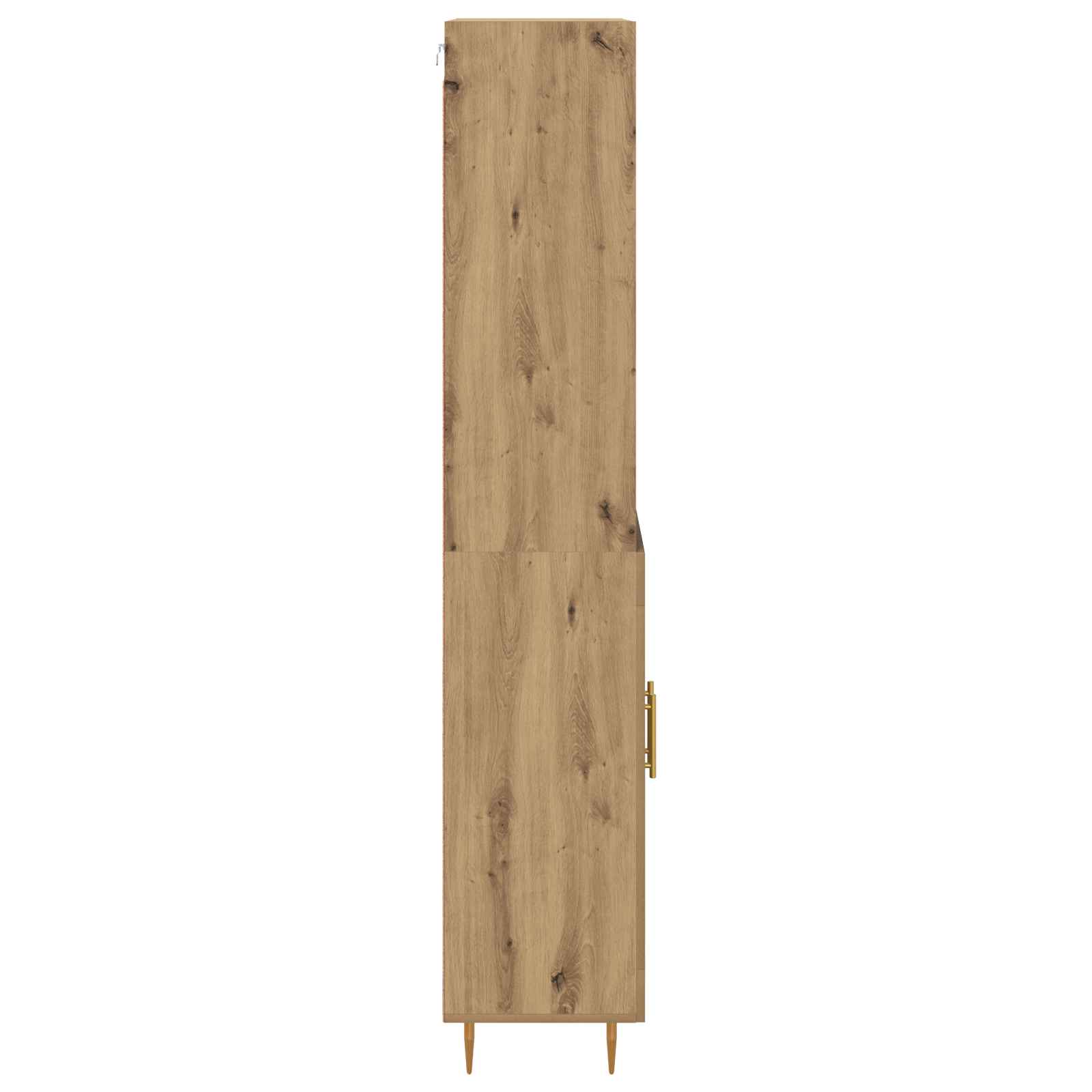 Bufet Stejar Artizanal 69,5 x 32,5 x 180 cm Lemn compozit — imaginea 9