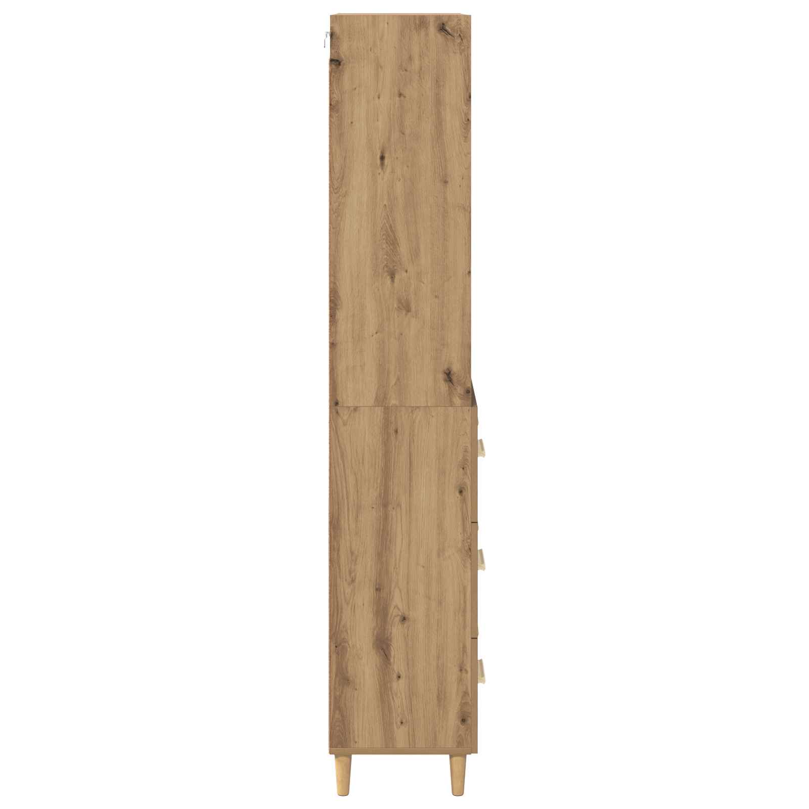 Bufet Stejar Artizanal 69,5 x 32,5 x 180 cm Lemn compozit — imaginea 9