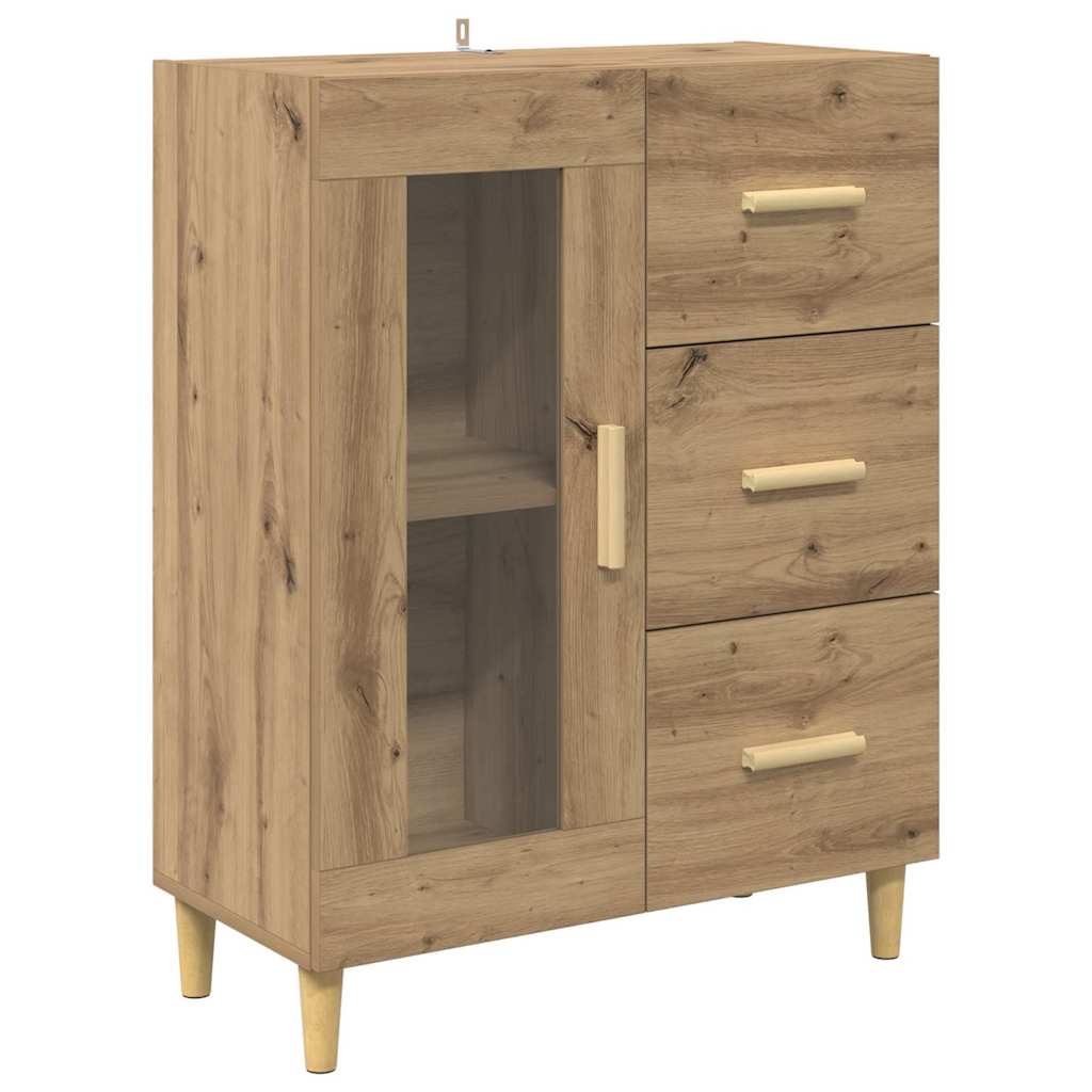 Bufet Stejar Artizanal 69,5 x 32,5 x 180 cm Lemn compozit — imaginea 7