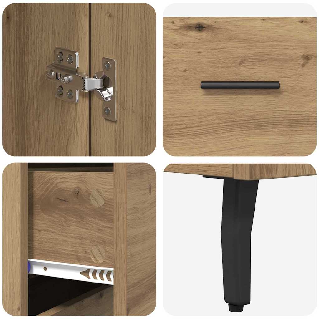 Bufet cu sertar Stejar Artizanal 69,5 x 34 x 180 cm — imaginea 12