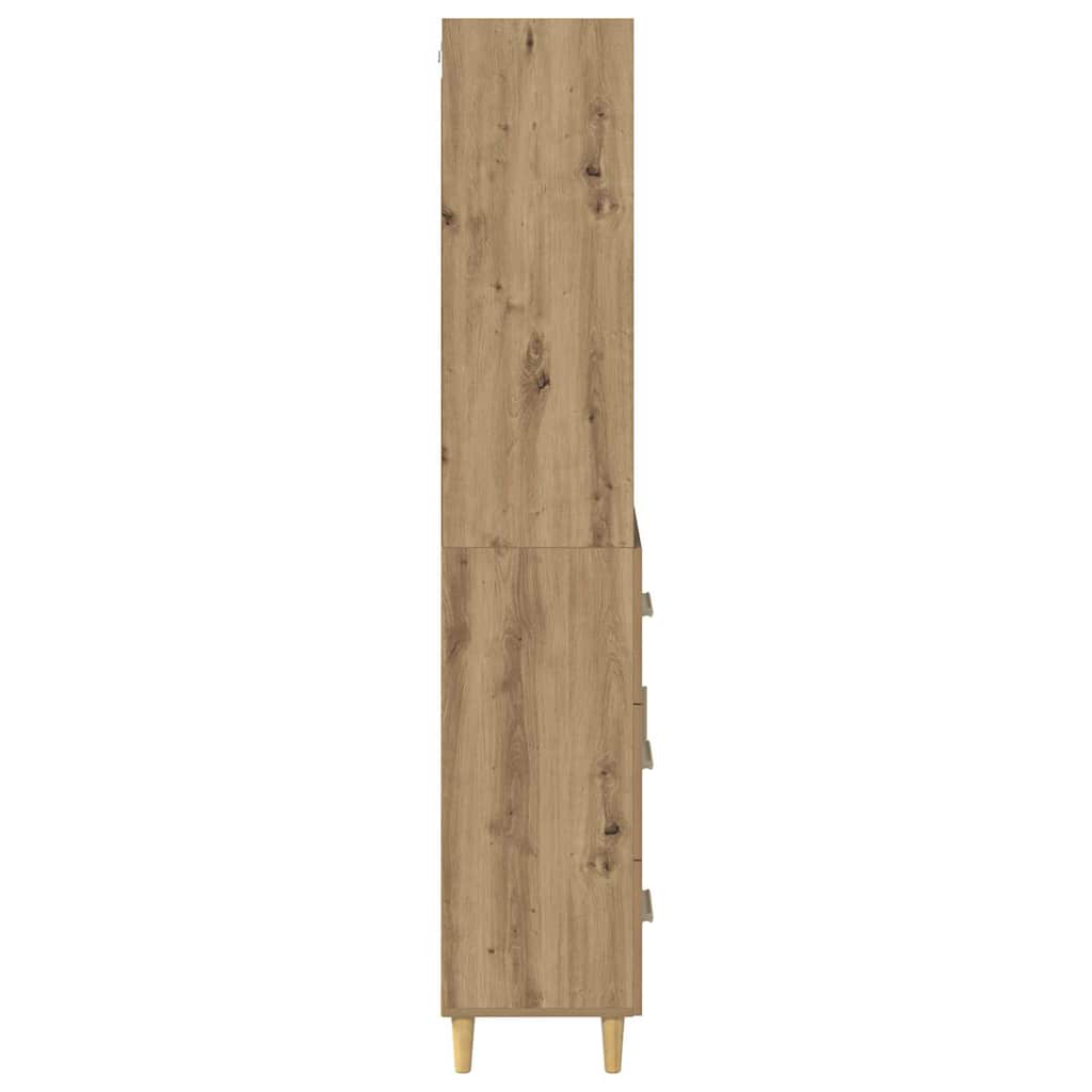 Bufet Stejar Artizanal 69,5 x 32,5 x 180 cm Lemn compozit — imaginea 10