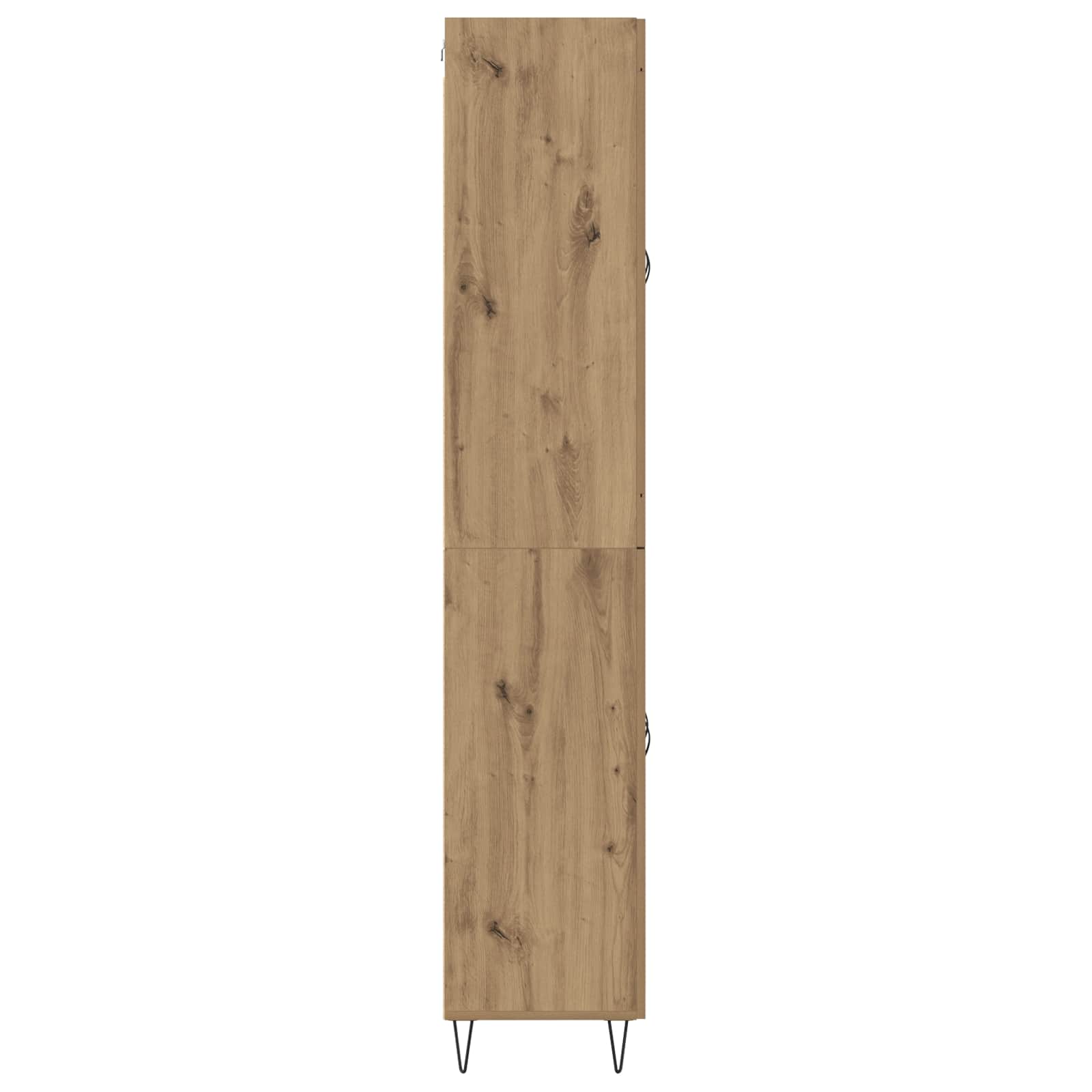 Bufet Stejar Artizanal 69,5 x 34 x 180 cm Lemn compozit — imaginea 9
