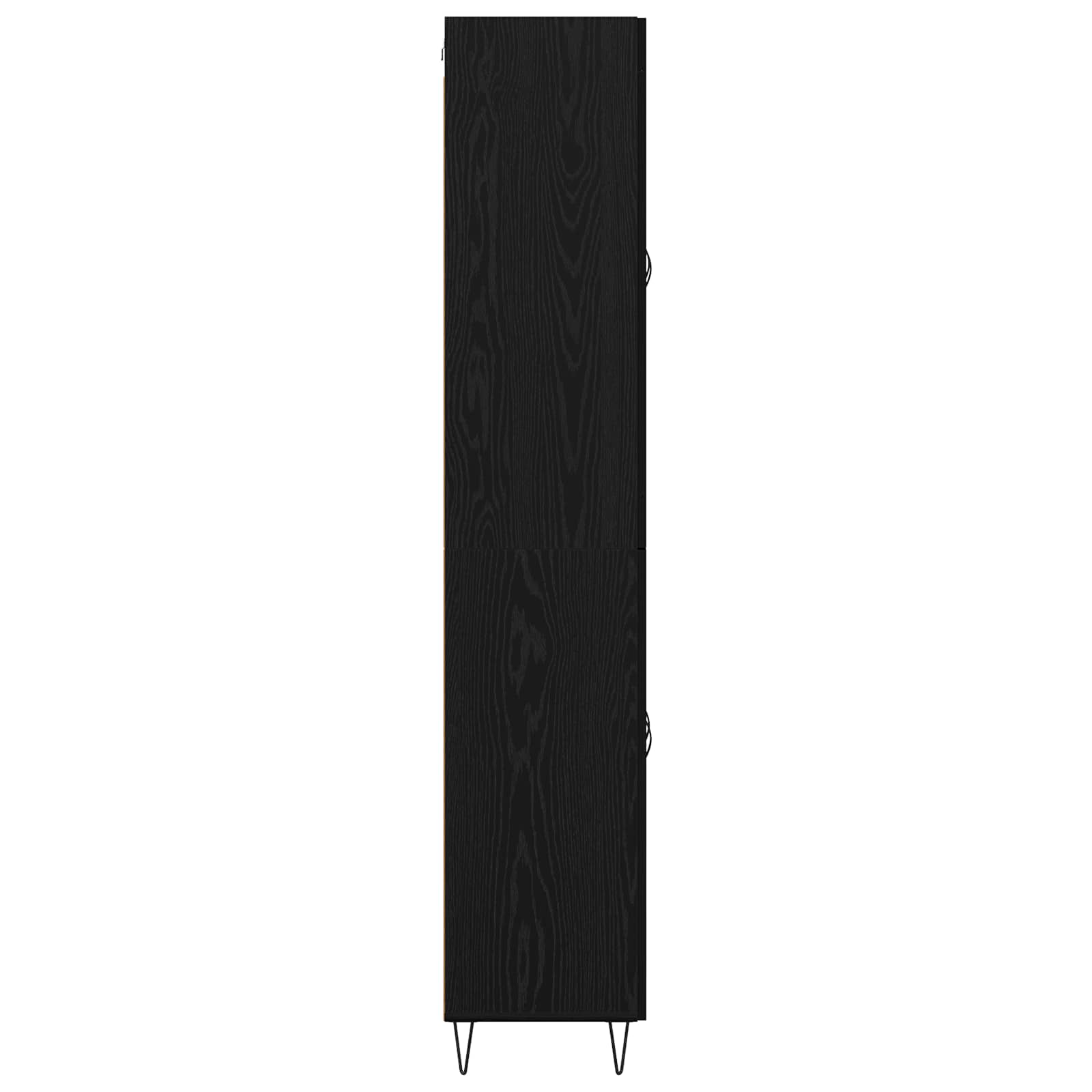 Bufet Stejar Negru 69,5 x 34 x 180 cm Lemn compozit — imaginea 9