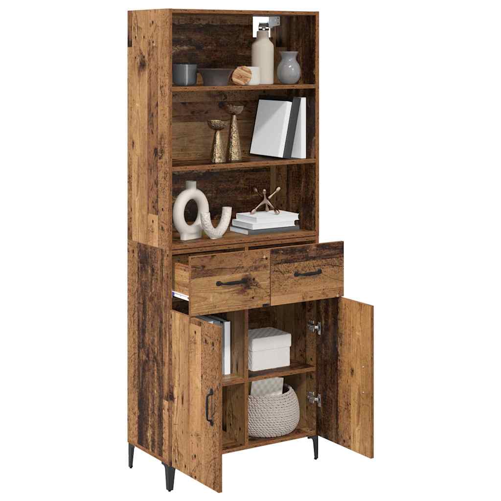 Bufet cu sertar Lemn Vechi 69,5 x 34 x 180 cm Lemn compozit — imaginea 4
