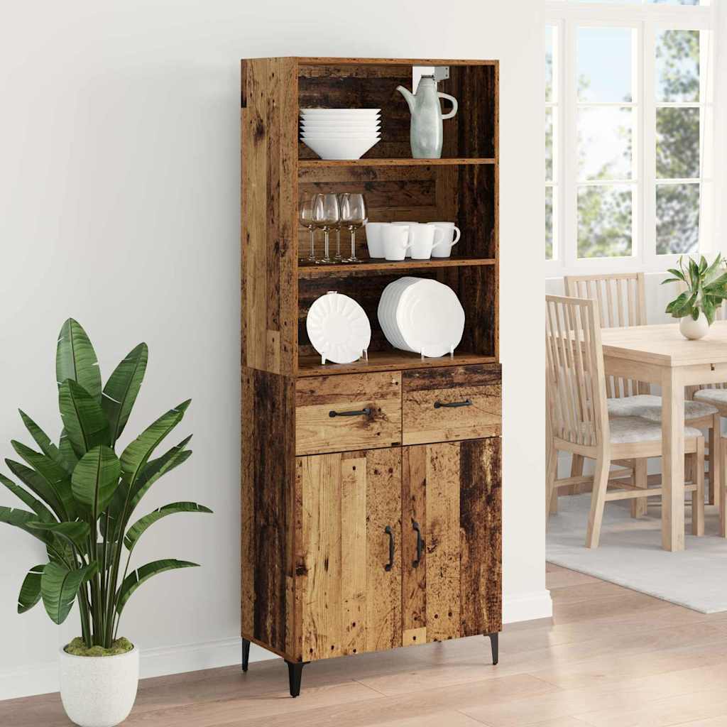 Bufet cu sertar Lemn Vechi 69,5 x 34 x 180 cm Lemn compozit — imaginea 5