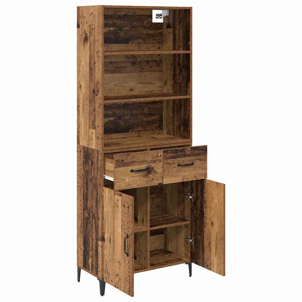 Bufet cu sertar Lemn Vechi 69,5 x 34 x 180 cm Lemn compozit — imaginea 6