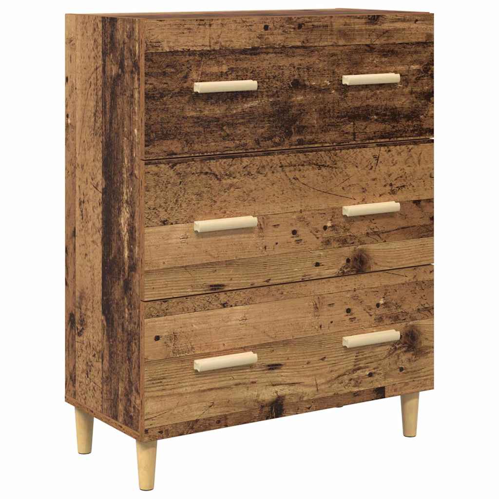 Bufet Lemn Vechi 69,5 x 34 x 180 cm Lemn Stratificat si Sticla — imaginea 7