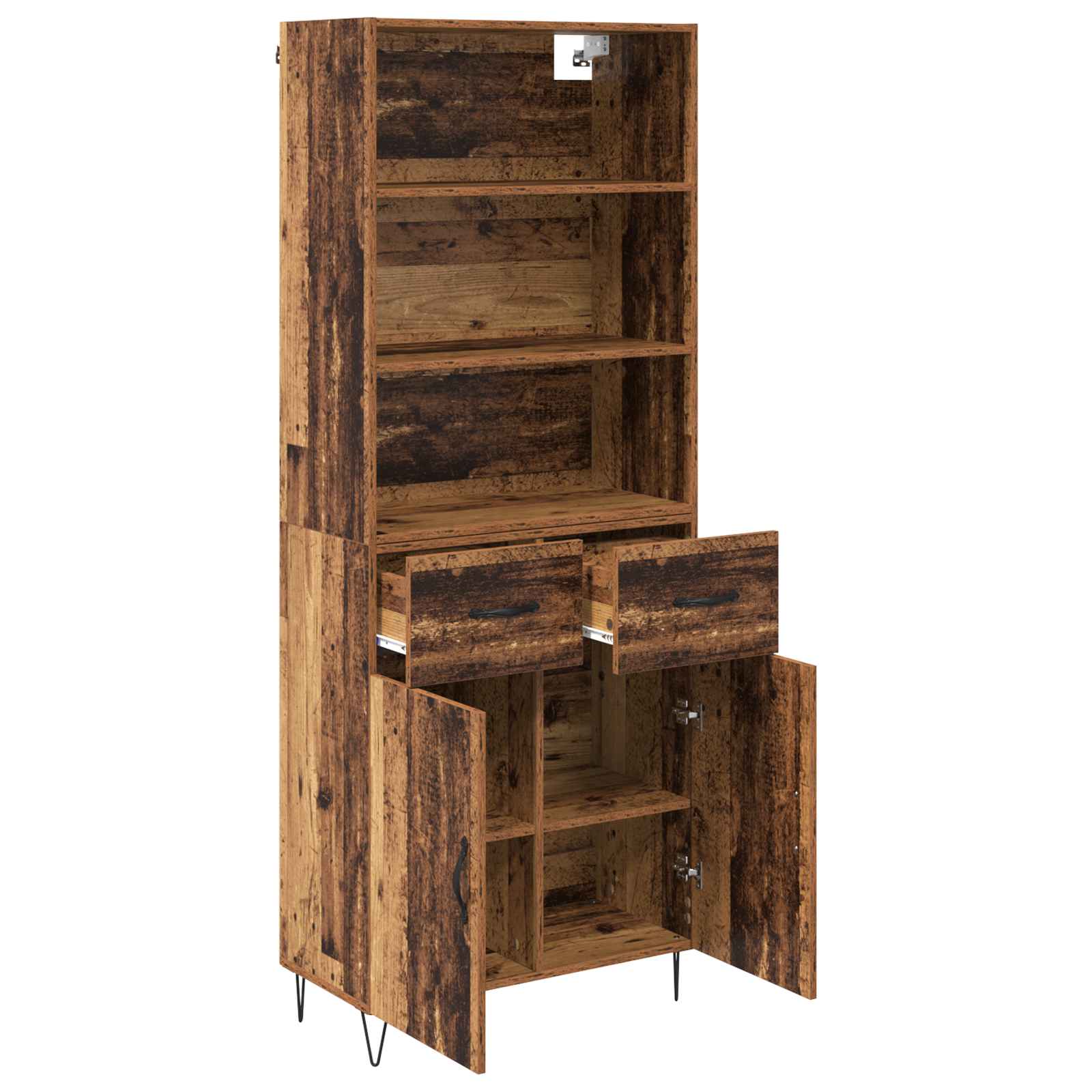 Bufet cu sertar Lemn Vechi 69,5 x 32,5 x 180 cm Lemn compozit — imaginea 5