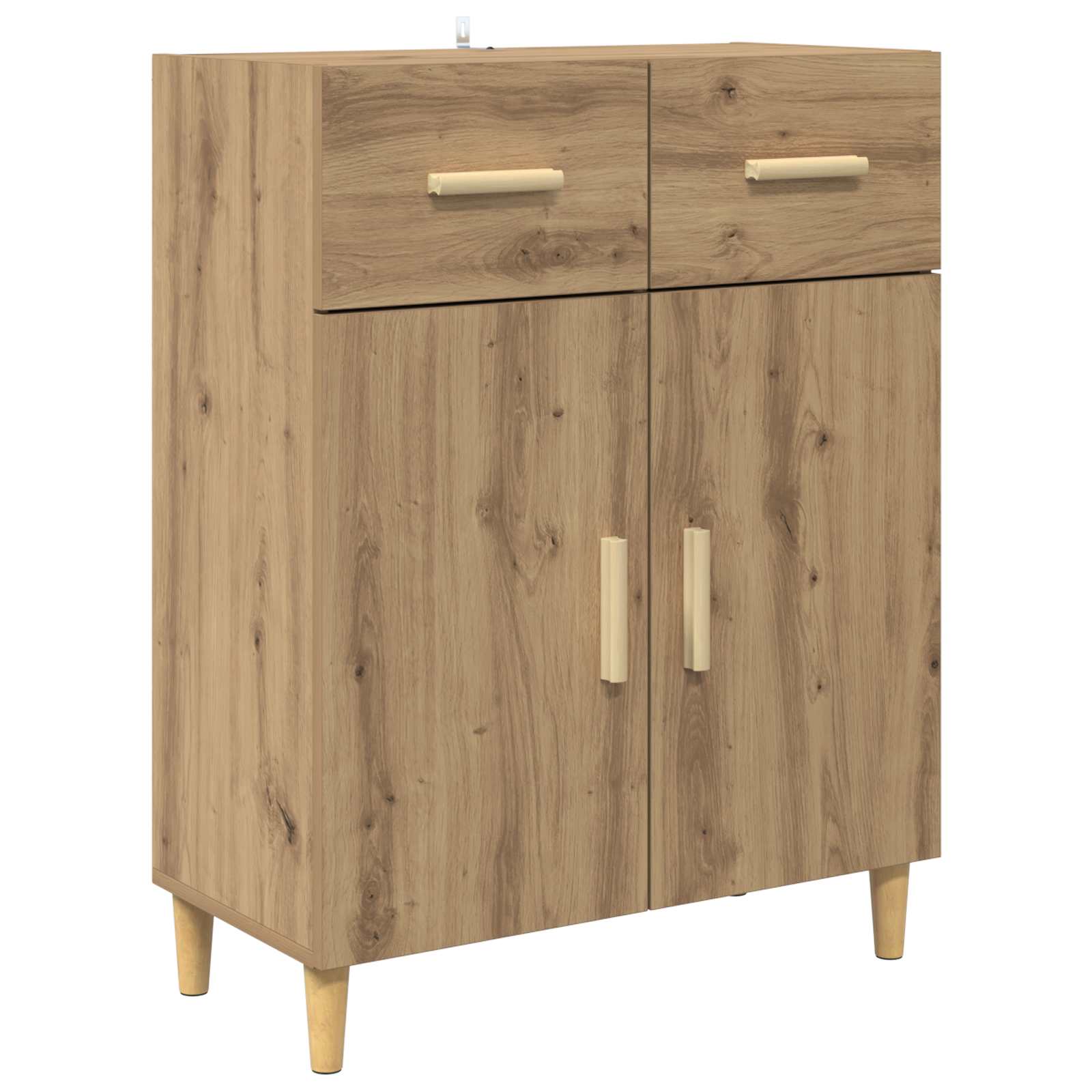 Bufet Stejar Artizanal 69,5 x 34 x 180 cm Lemn compozit — imaginea 6