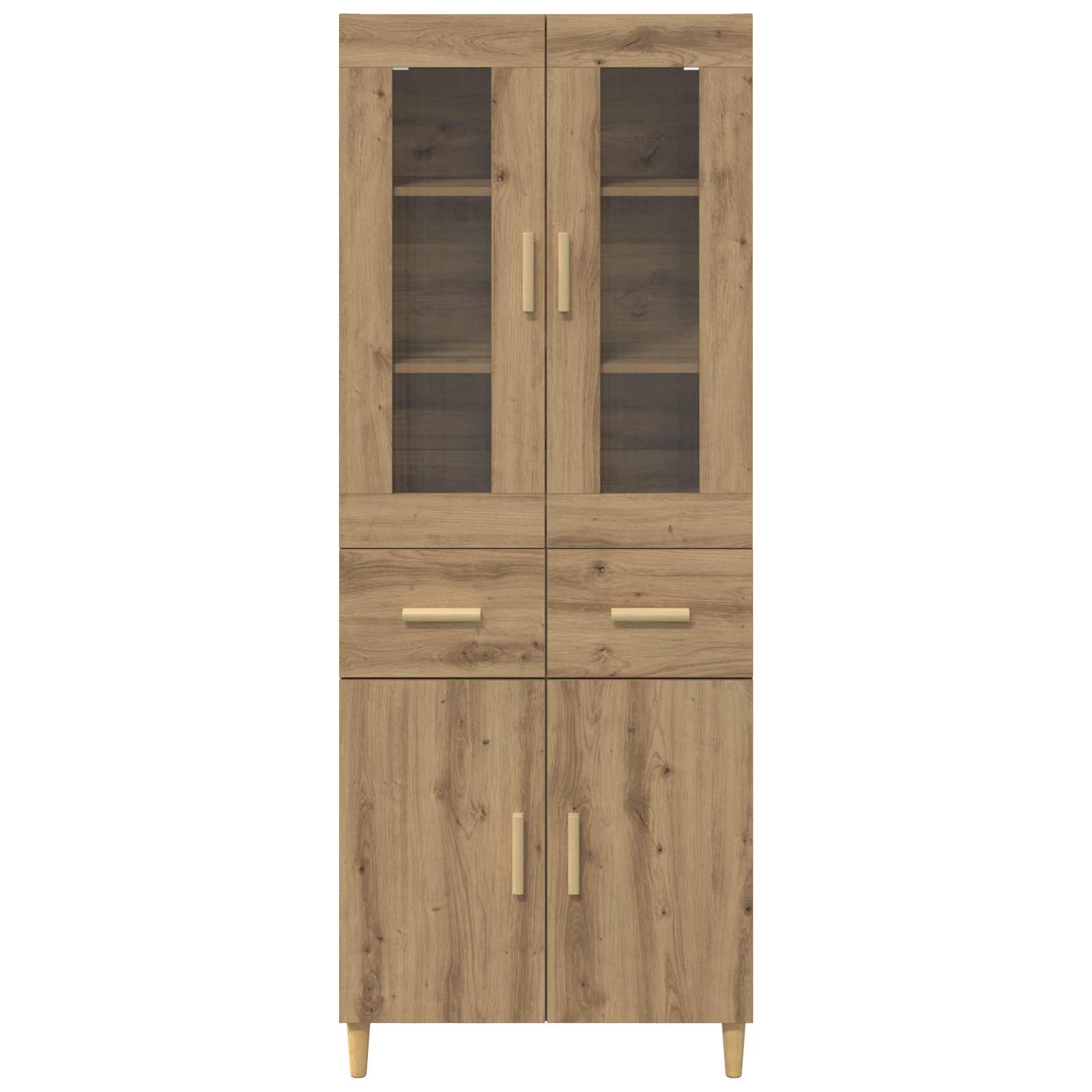 Bufet Stejar Artizanal 69,5 x 34 x 180 cm Lemn compozit — imaginea 8