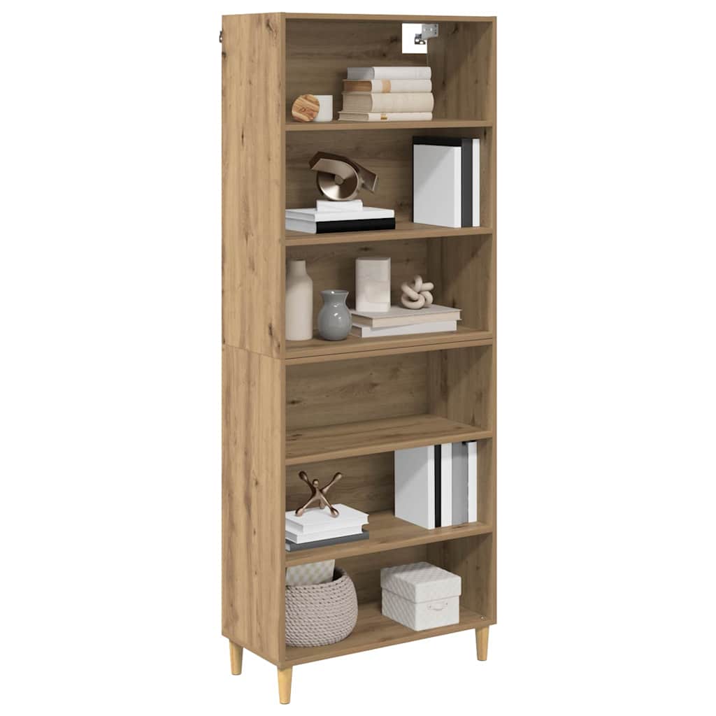 Bufet Stejar Artizanal 69,5 x 32,5 x 180 cm Lemn compozit — imaginea 4