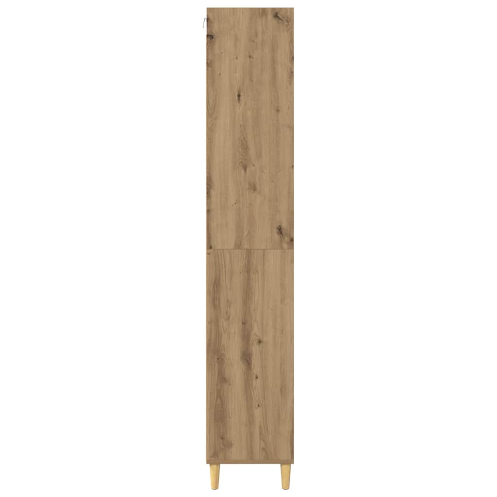 Bufet Stejar Artizanal 69,5 x 32,5 x 180 cm Lemn compozit — imaginea 9