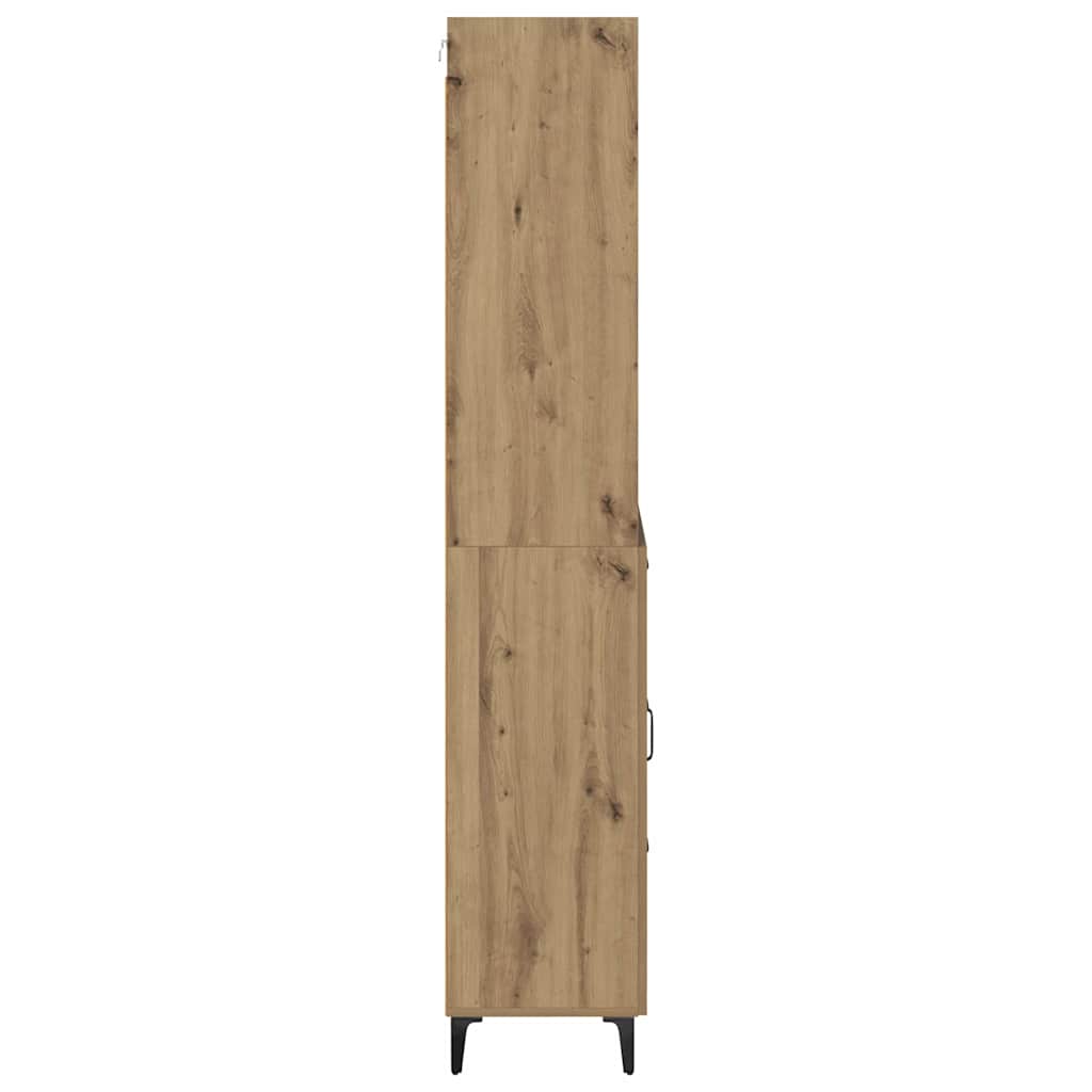 Bufet Stejar Artizanal 69,5 x 34 x 180 cm Lemn compozit — imaginea 10