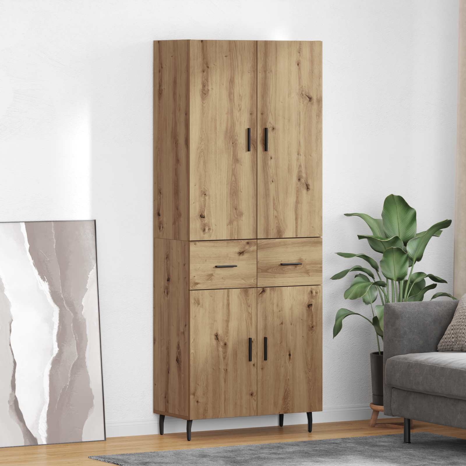 Bufet cu sertar Stejar Artizanal 69,5 x 34 x 180 cm — imaginea 2