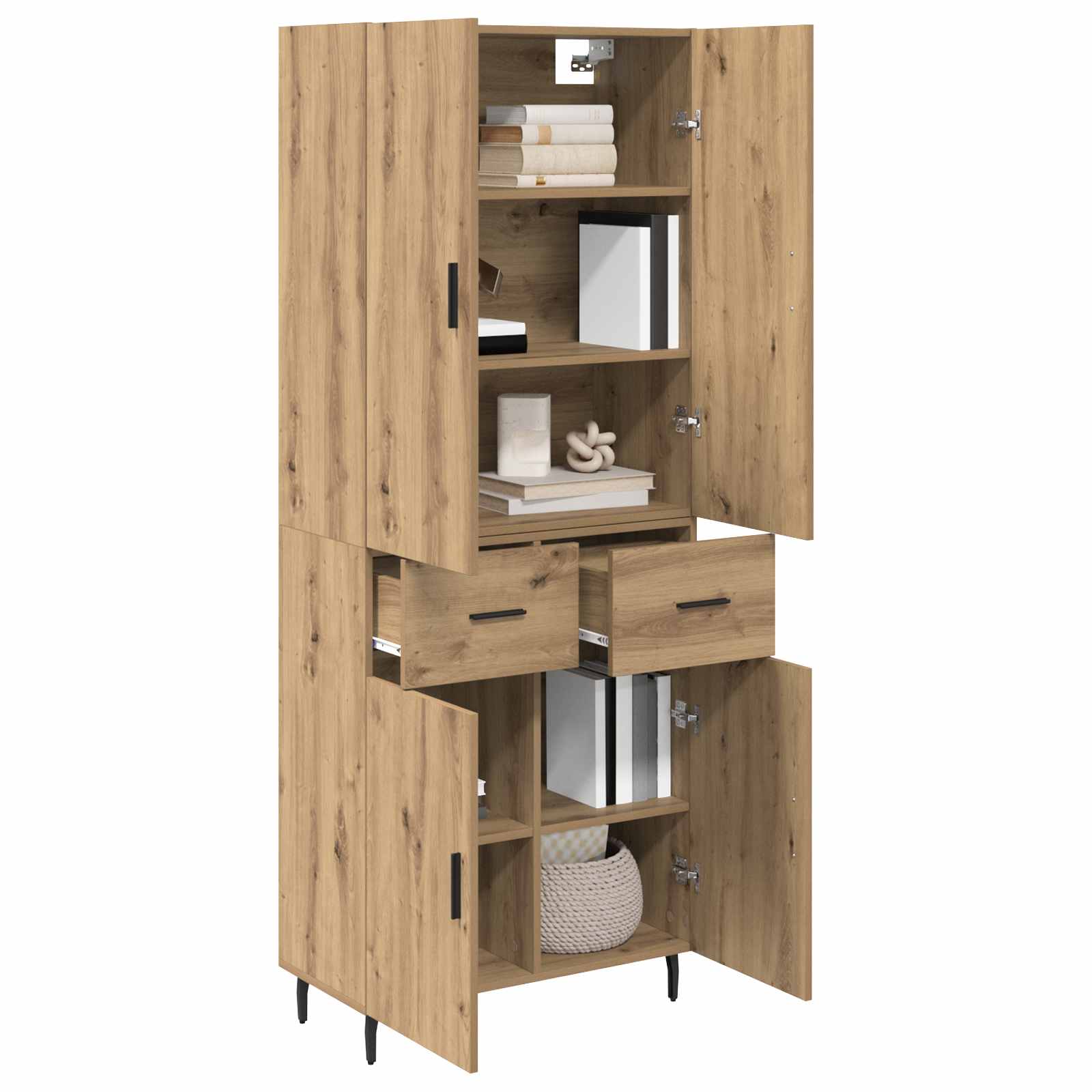 Bufet cu sertar Stejar Artizanal 69,5 x 34 x 180 cm — imaginea 3