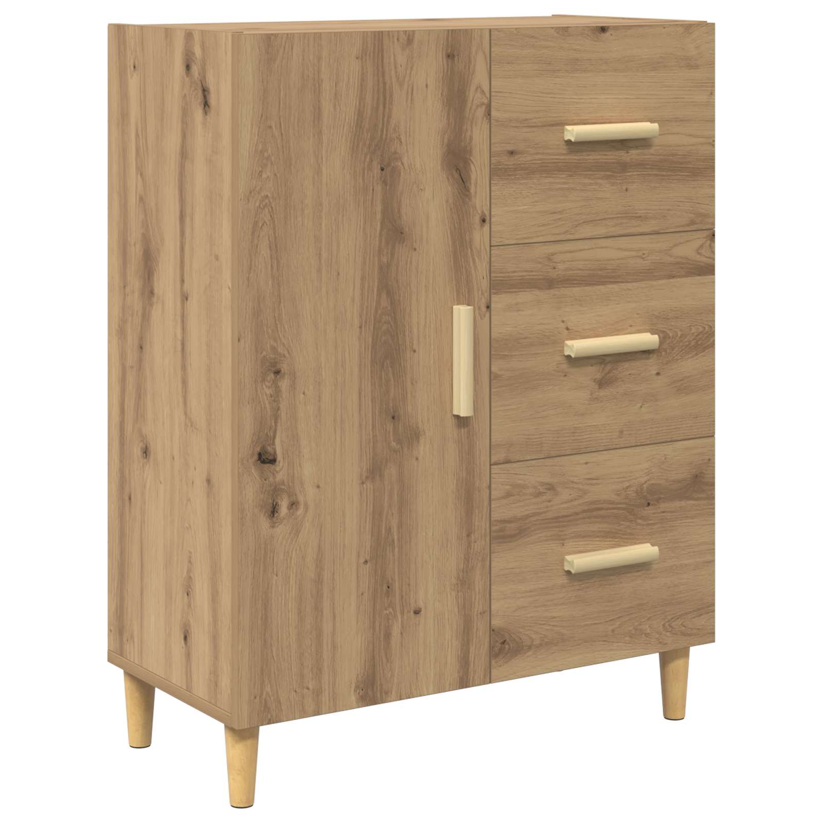 Bufet Stejar Artizanal 69,5 x 32,5 x 180 cm Lemn compozit — imaginea 6