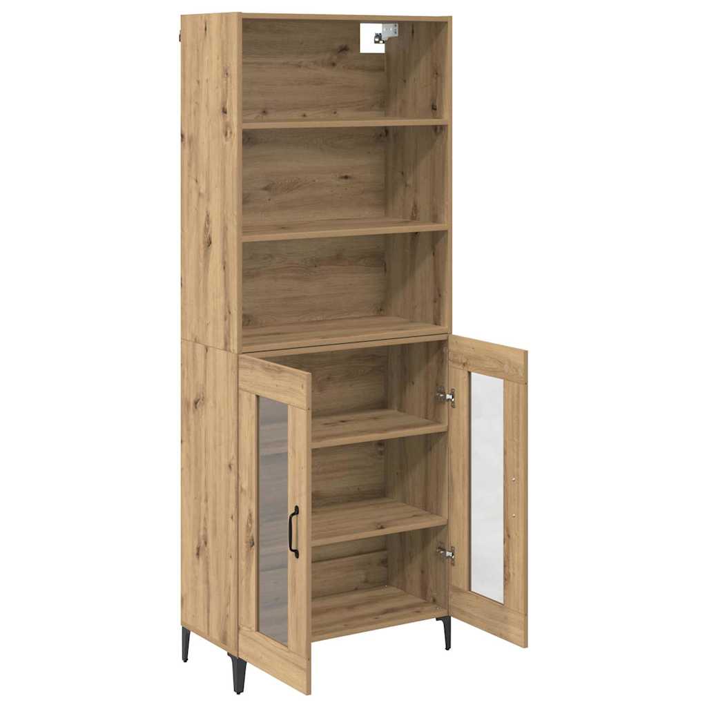 Bufet Stejar Artizanal 69,5 x 34 x 180 cm Lemn compozit — imaginea 6