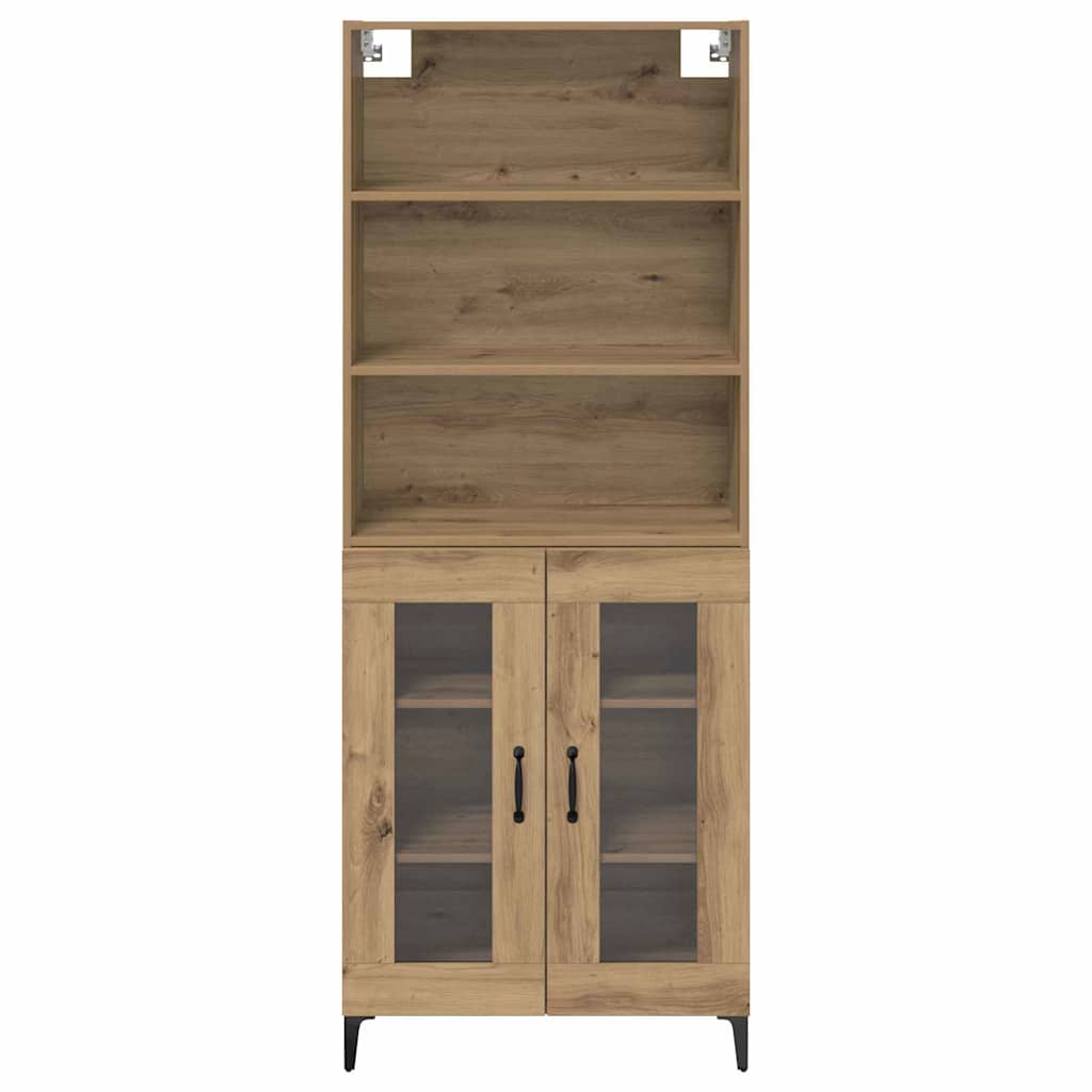 Bufet Stejar Artizanal 69,5 x 34 x 180 cm Lemn compozit — imaginea 9