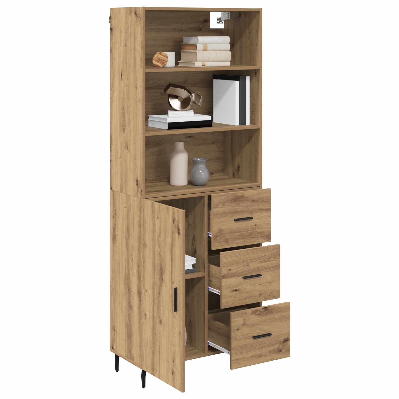 Bufet cu sertar Stejar Artizanal 69,5 x 34 x 180 cm — imaginea 3