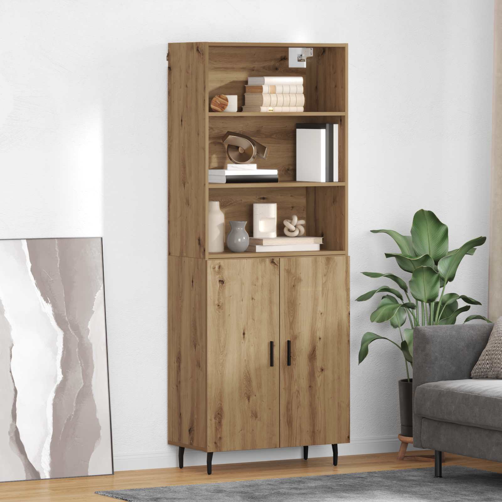 Bufet Stejar Artizanal 69,5 x 34 x 180 cm — imaginea 2