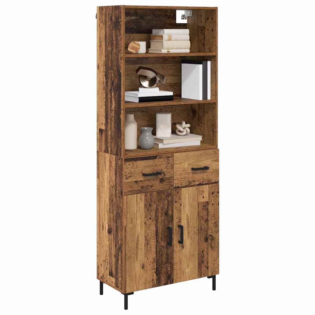 Bufet cu sertar Lemn Vechi 69,5 x 32,5 x 180 cm Lemn compozit — imaginea 4
