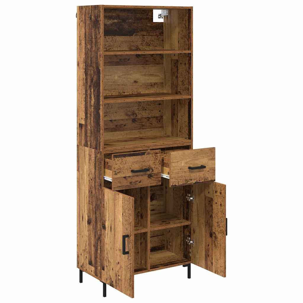 Bufet cu sertar Lemn Vechi 69,5 x 32,5 x 180 cm Lemn compozit — imaginea 6