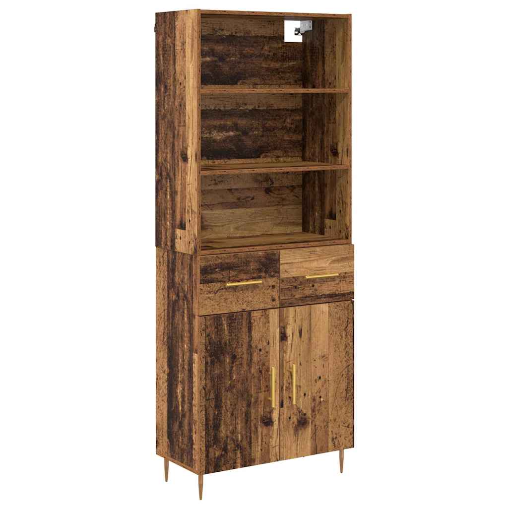 Bufet cu sertar Lemn Vechi 69,5 x 32,5 x 180 cm Lemn compozit