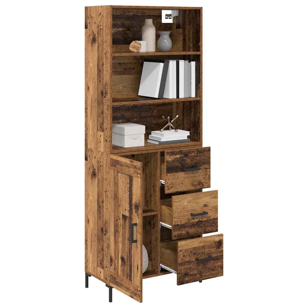 Bufet cu sertar Lemn Vechi 69,5 x 32,5 x 180 cm Lemn compozit — imaginea 4
