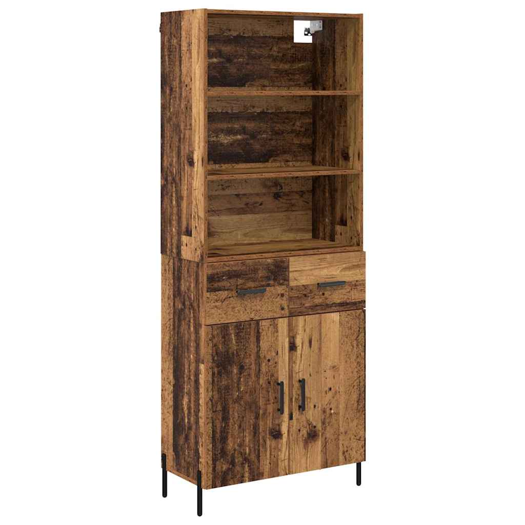 Bufet cu sertar Lemn Vechi 69,5 x 32,5 x 180 cm Lemn compozit