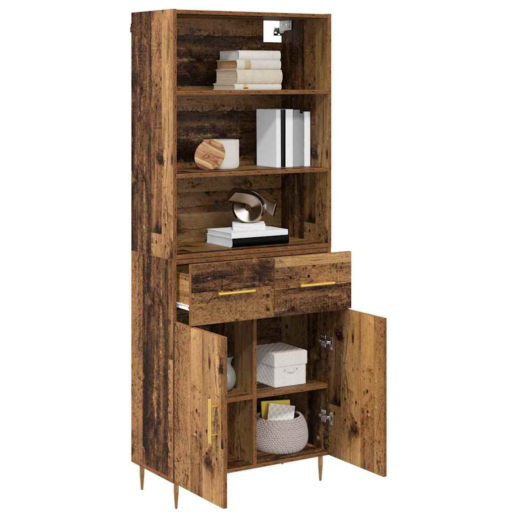 Bufet cu sertar Lemn Vechi 69,5 x 32,5 x 180 cm Lemn compozit — imaginea 4