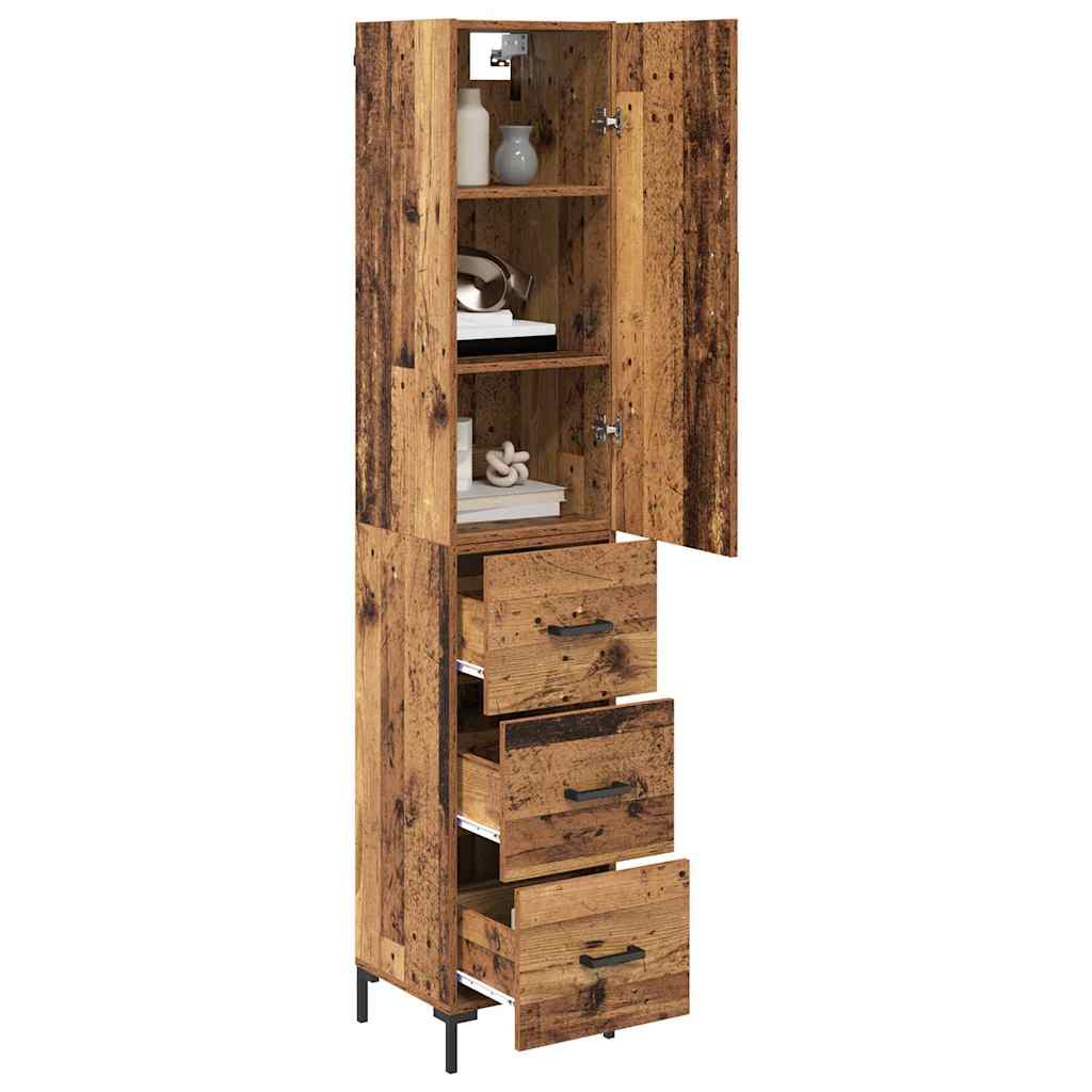 Bufet cu sertar Lemn Vechi 69,5 x 34 x 180 cm Lemn compozit — imaginea 4