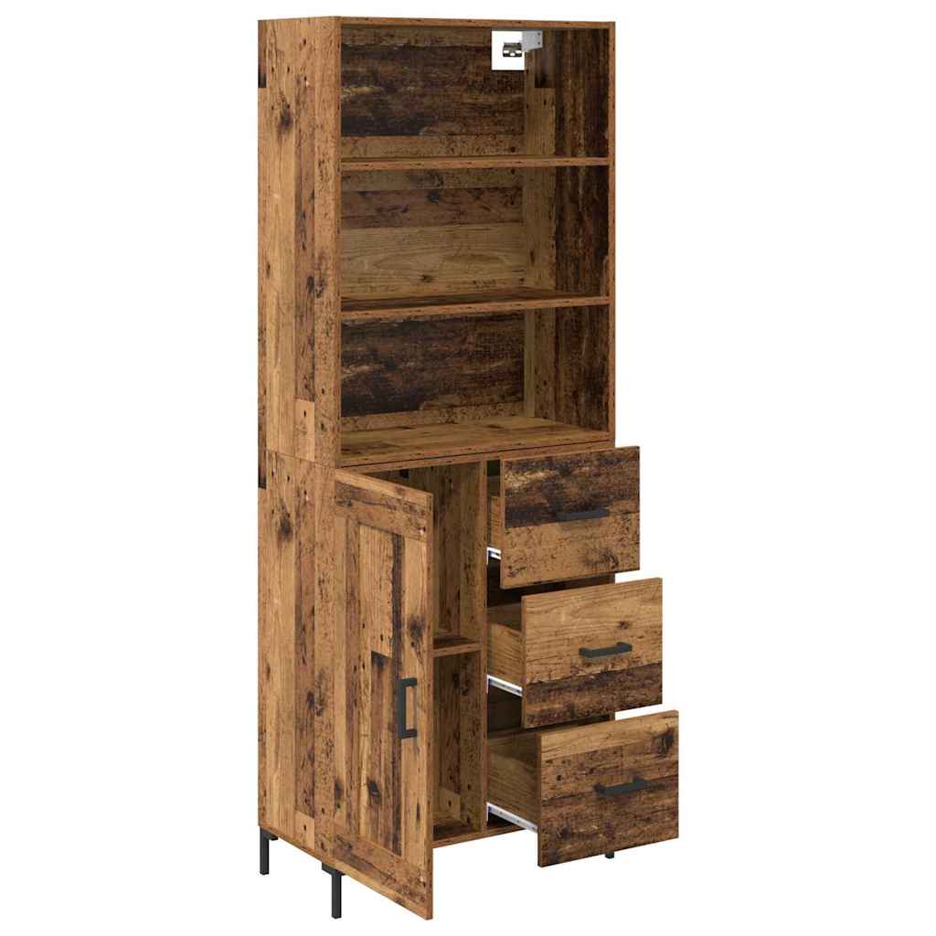 Bufet cu sertar Lemn Vechi 69,5 x 32,5 x 180 cm Lemn compozit — imaginea 6