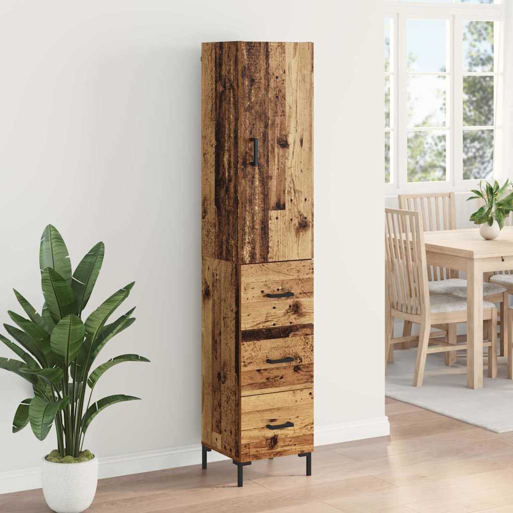 Bufet cu sertar Lemn Vechi 69,5 x 34 x 180 cm Lemn compozit — imaginea 5