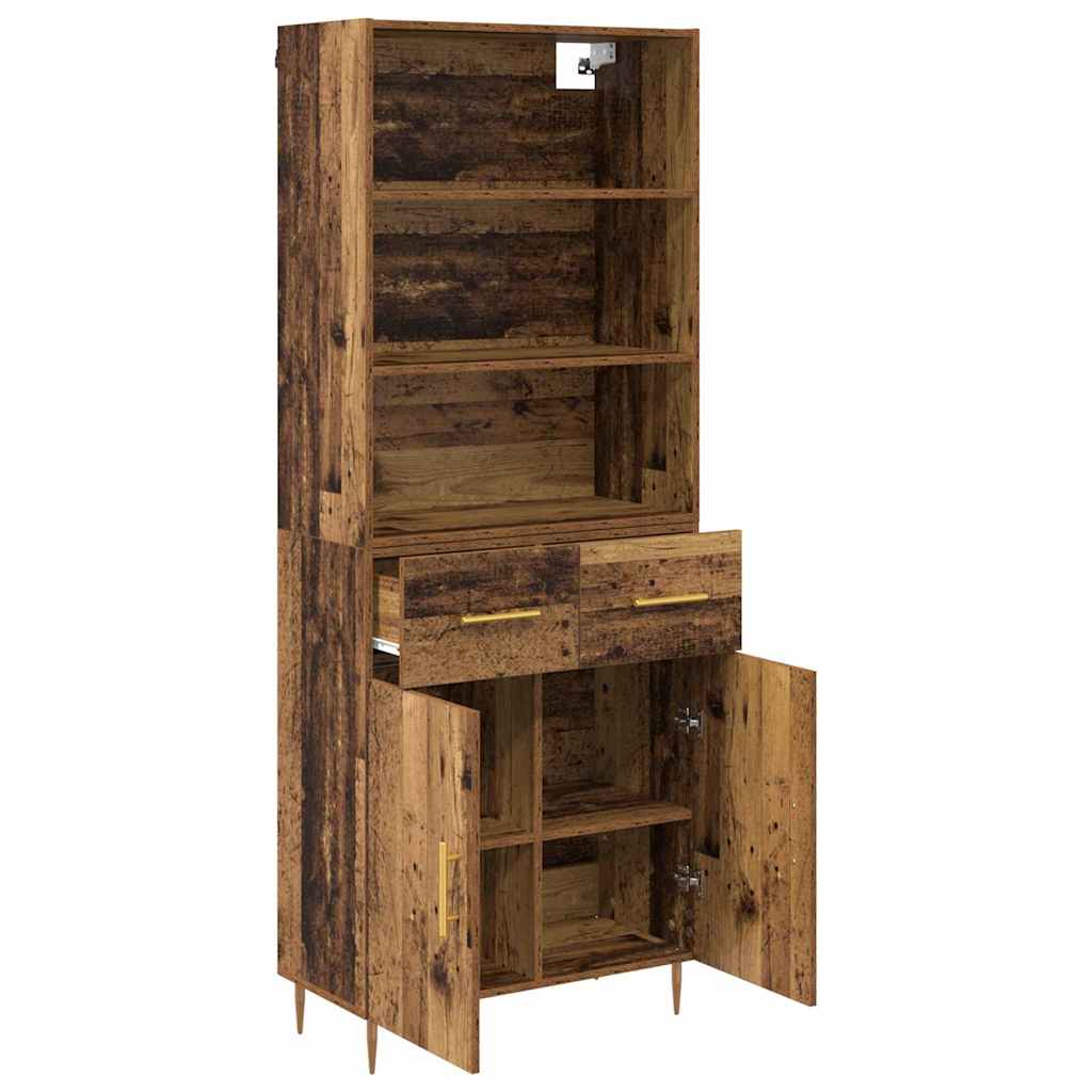 Bufet cu sertar Lemn Vechi 69,5 x 32,5 x 180 cm Lemn compozit — imaginea 6