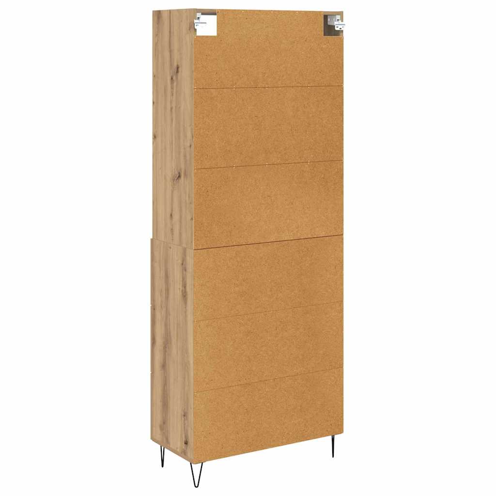 Bufet Stejar Artizanal 69,5 x 32,5 x 180 cm Lemn compozit — imaginea 3