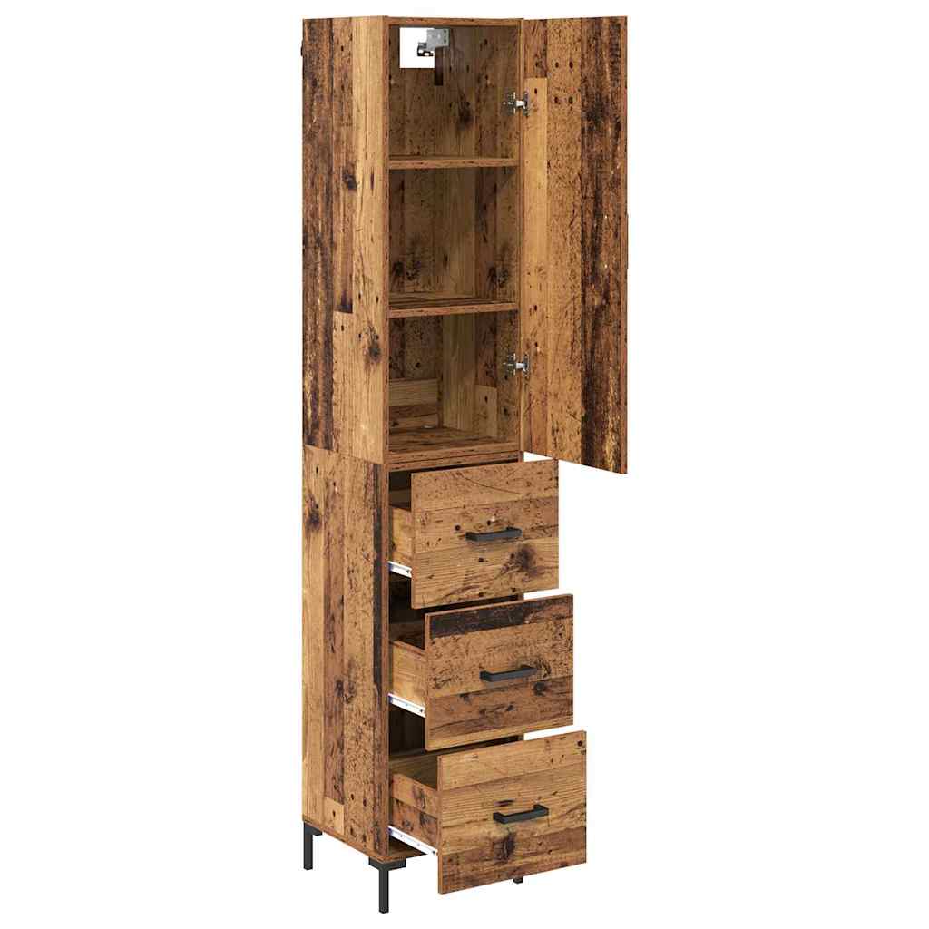 Bufet cu sertar Lemn Vechi 69,5 x 34 x 180 cm Lemn compozit — imaginea 6