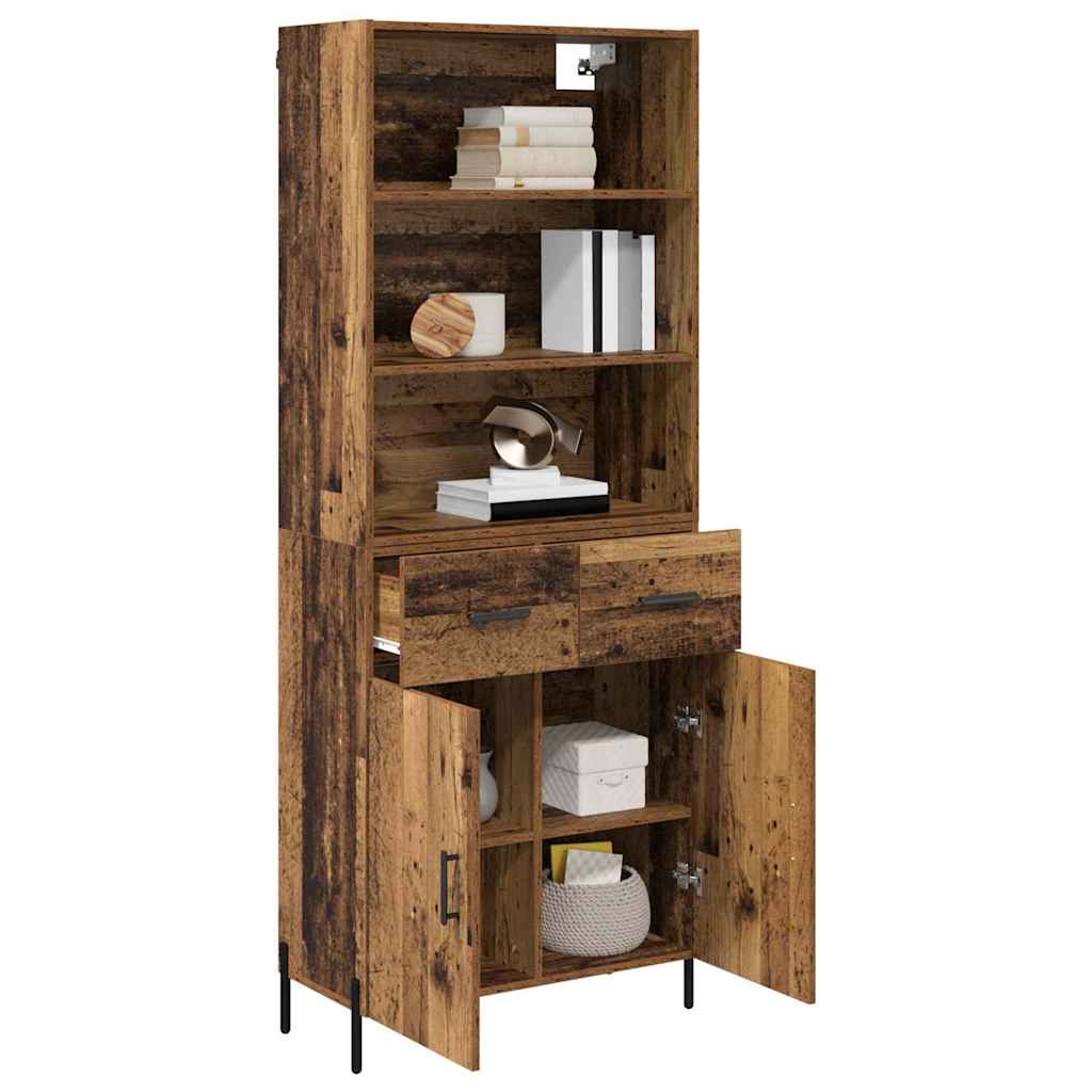 Bufet cu sertar Lemn Vechi 69,5 x 32,5 x 180 cm Lemn compozit — imaginea 4