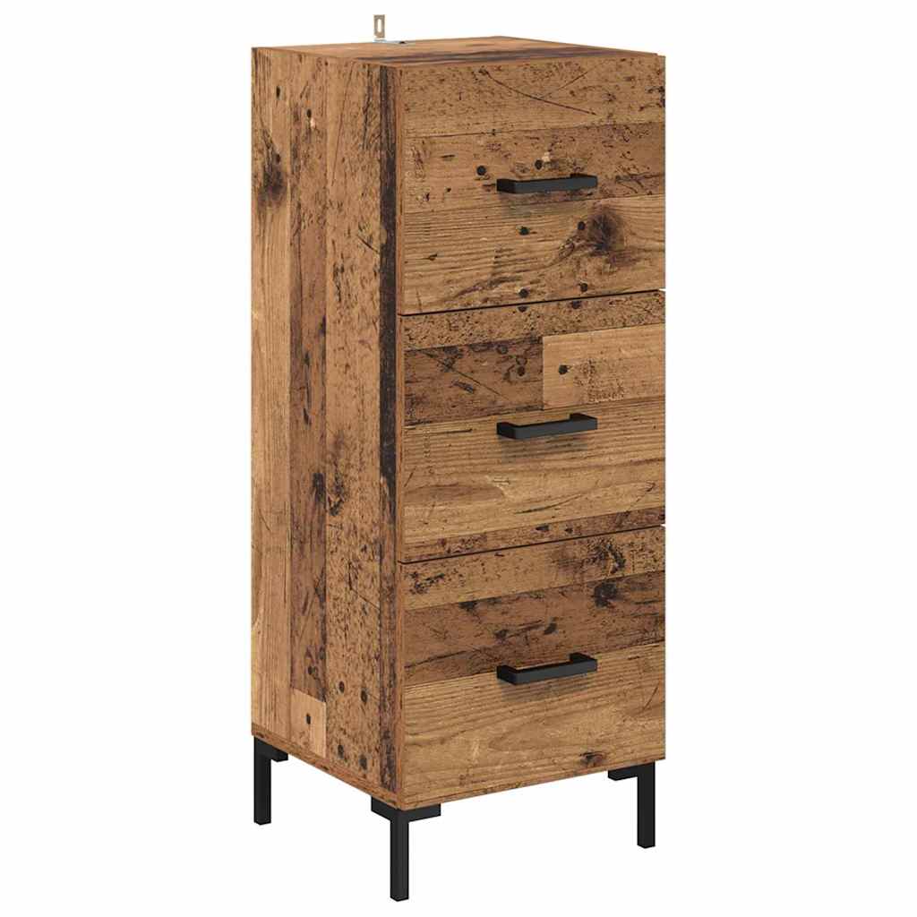Bufet cu sertar Lemn Vechi 69,5 x 34 x 180 cm Lemn compozit — imaginea 7