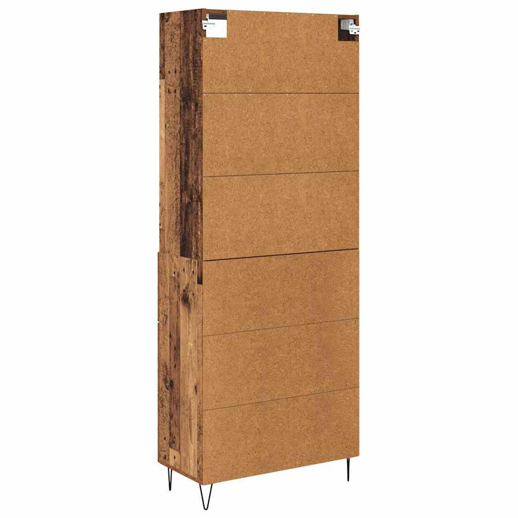 Bufet cu sertar Lemn Vechi 69,5 x 32,5 x 180 cm Lemn compozit — imaginea 3