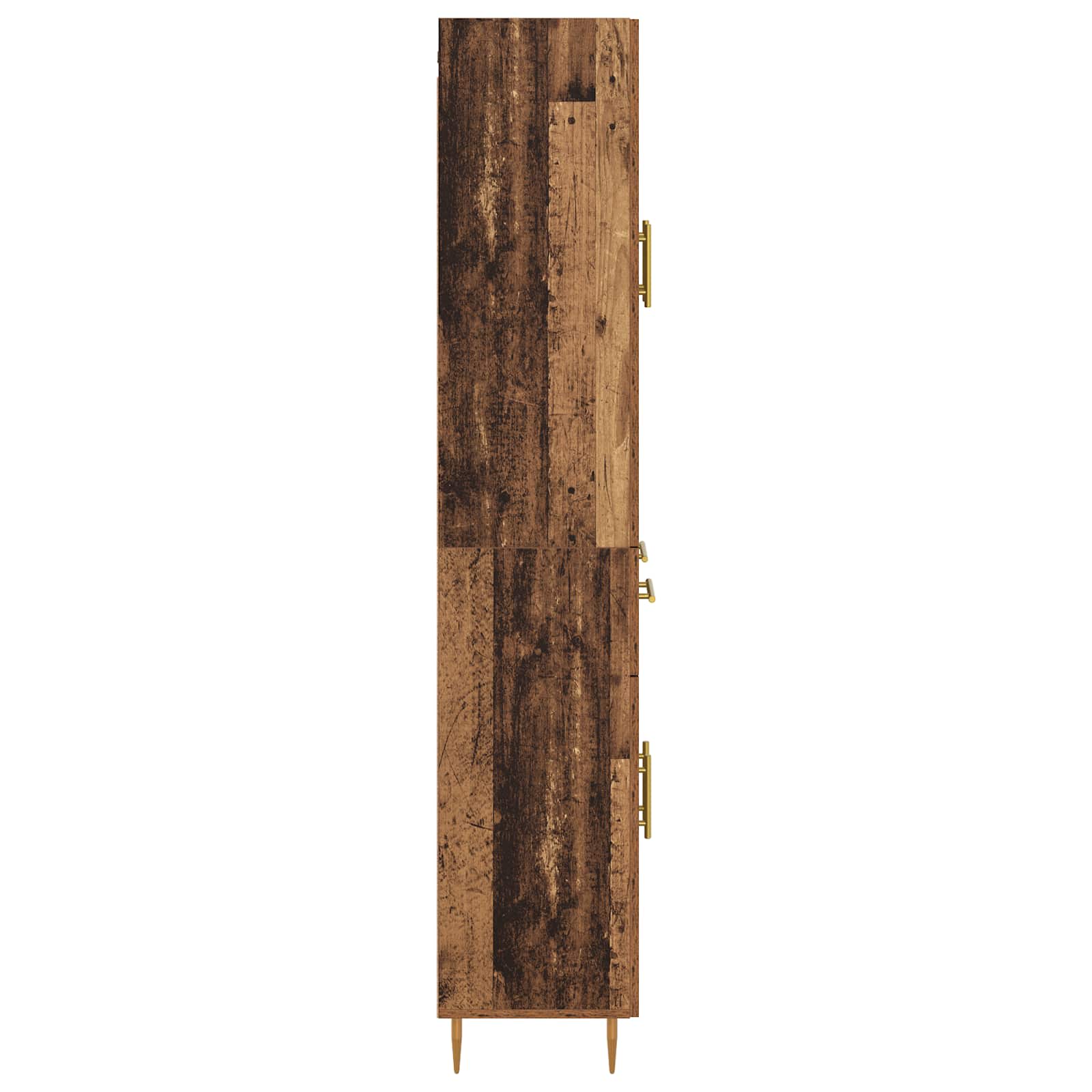 Bufet Pe perete Lemn Vechi 69,5 x 34 x 180 cm Lemn compozit — imaginea 9