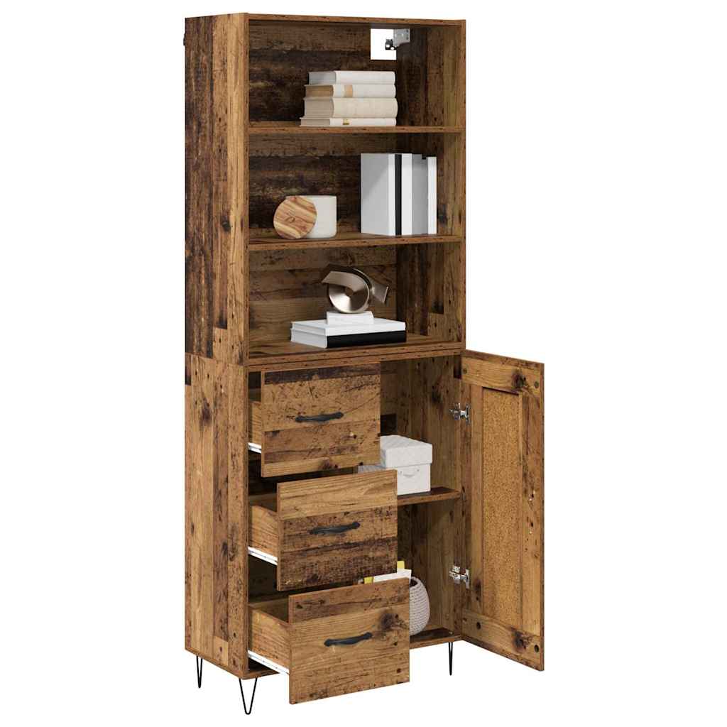 Bufet cu sertar Lemn Vechi 69,5 x 32,5 x 180 cm Lemn compozit — imaginea 4