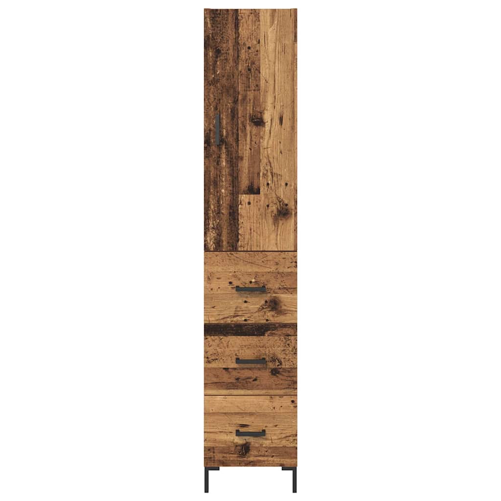 Bufet cu sertar Lemn Vechi 69,5 x 34 x 180 cm Lemn compozit — imaginea 9