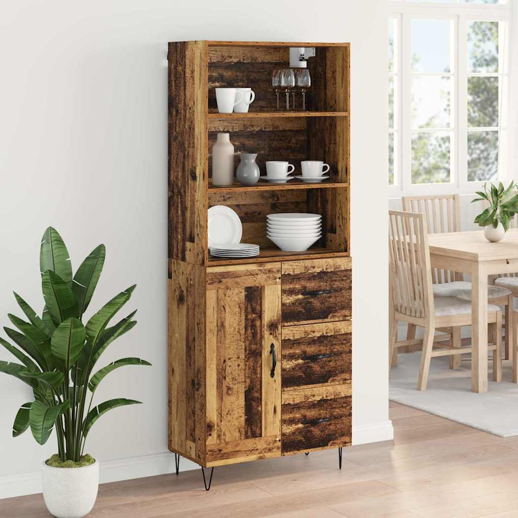 Bufet cu sertar Lemn Vechi 69,5 x 32,5 x 180 cm Lemn compozit — imaginea 5