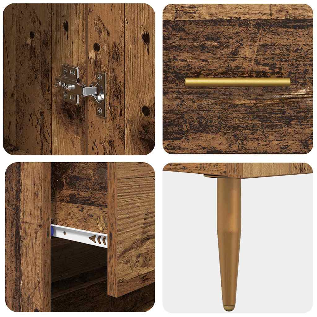 Bufet cu sertar Lemn Vechi 69,5 x 32,5 x 180 cm Lemn compozit — imaginea 12