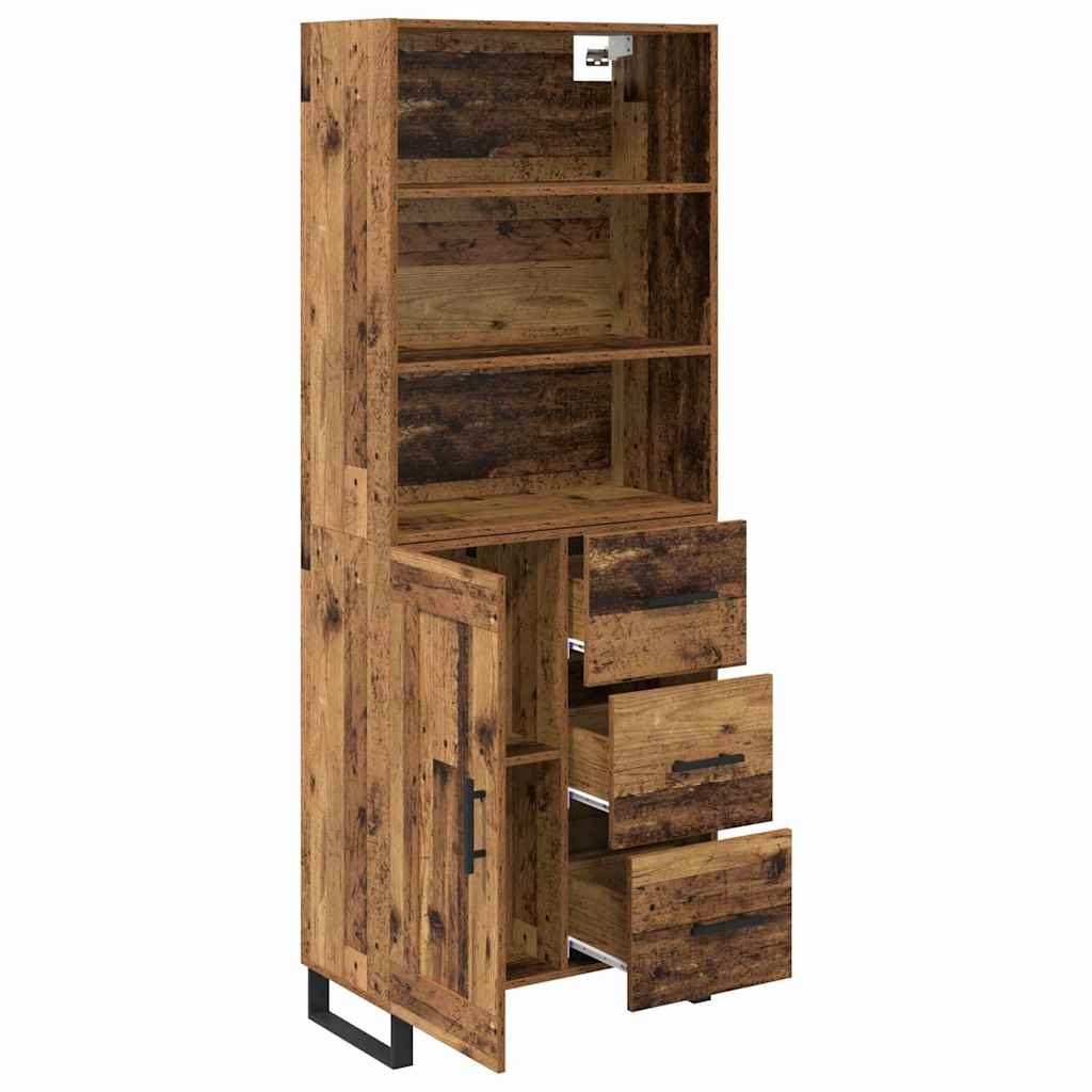 Bufet Pe perete Lemn vechi 69,5 x 34 x 180 cm Lemn compozit — imaginea 6
