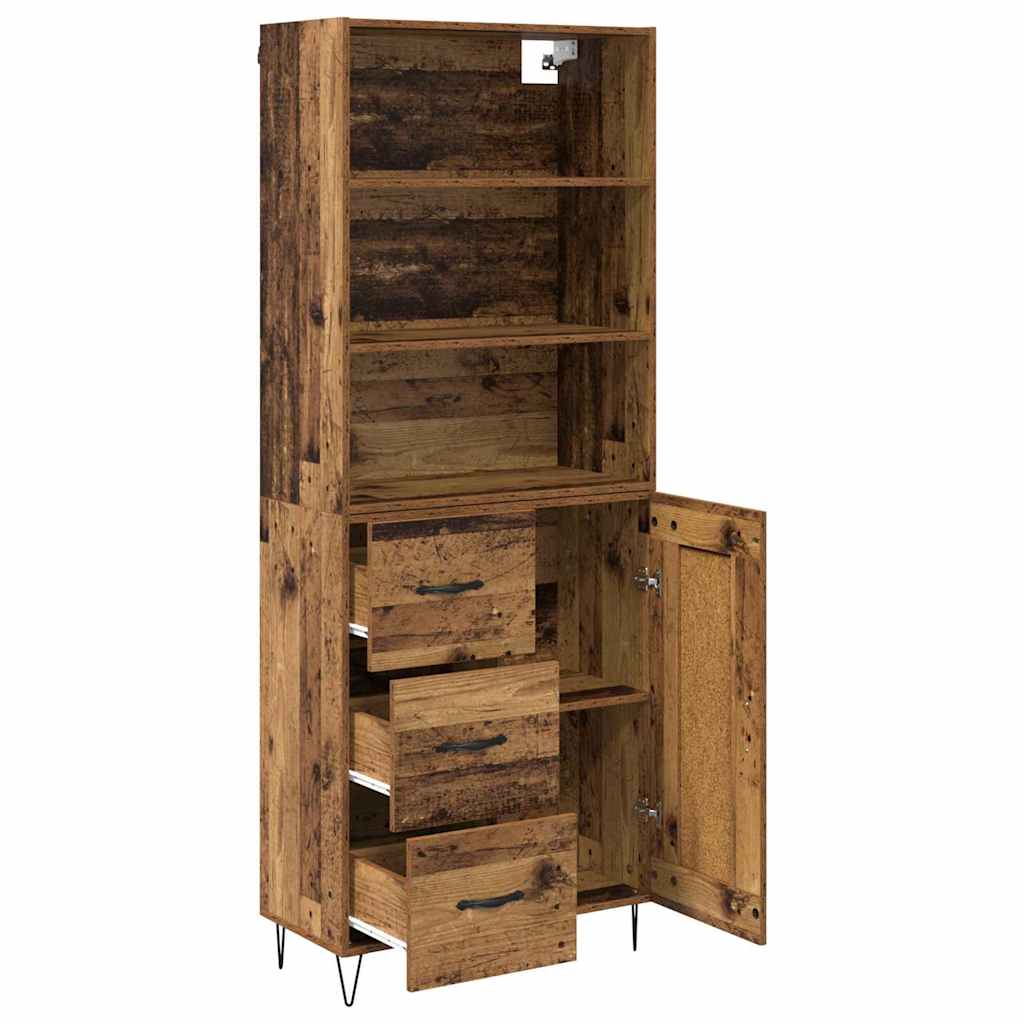 Bufet cu sertar Lemn Vechi 69,5 x 32,5 x 180 cm Lemn compozit — imaginea 6
