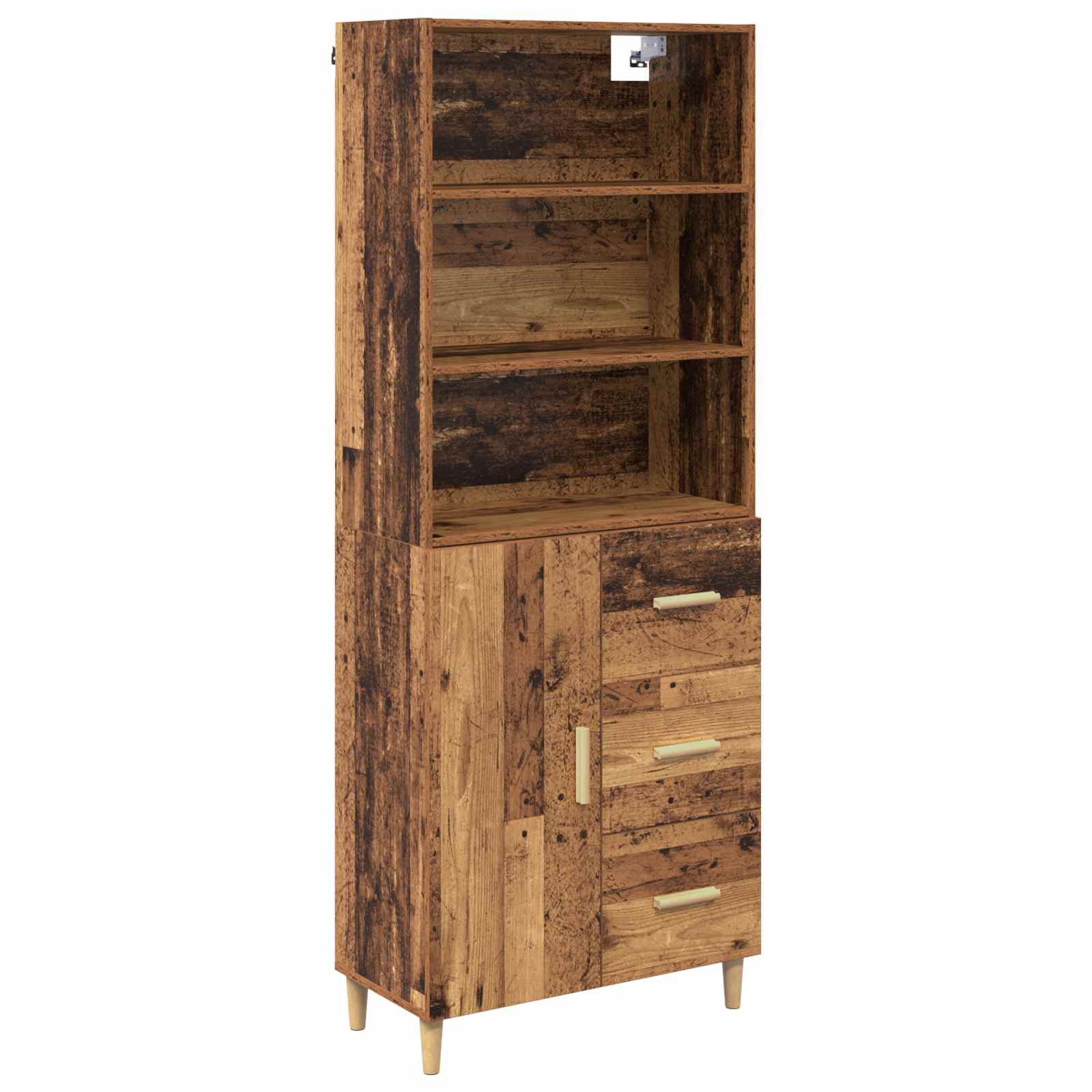 Bufet cu sertar Lemn Vechi 69,5 x 32,5 x 180 cm Lemn compozit — imaginea 2
